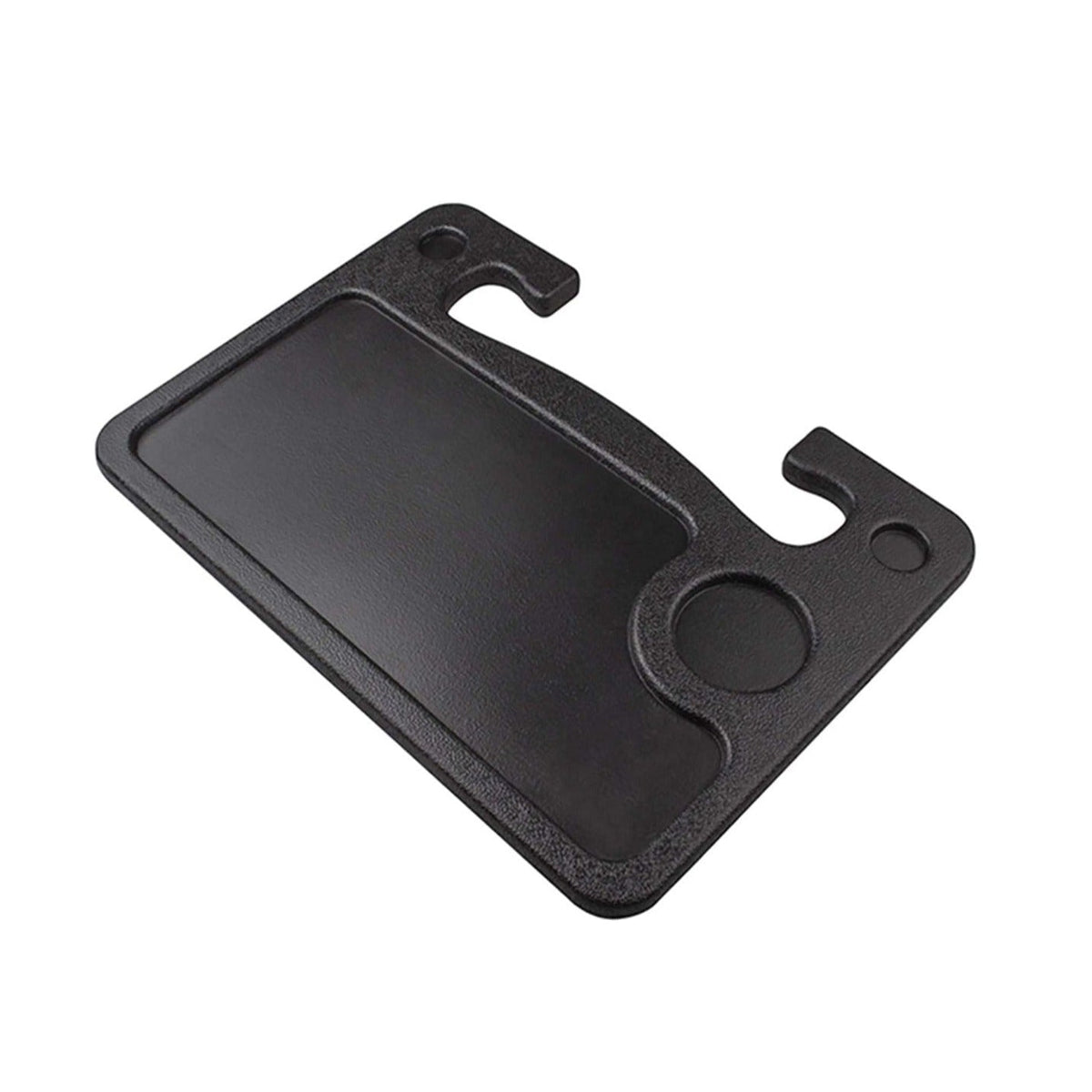 Tesla Model 3/Y/S/X steering wheel desk patch, compatible with 2017-2024 models, shown attached to a steering wheel in a clean interior.