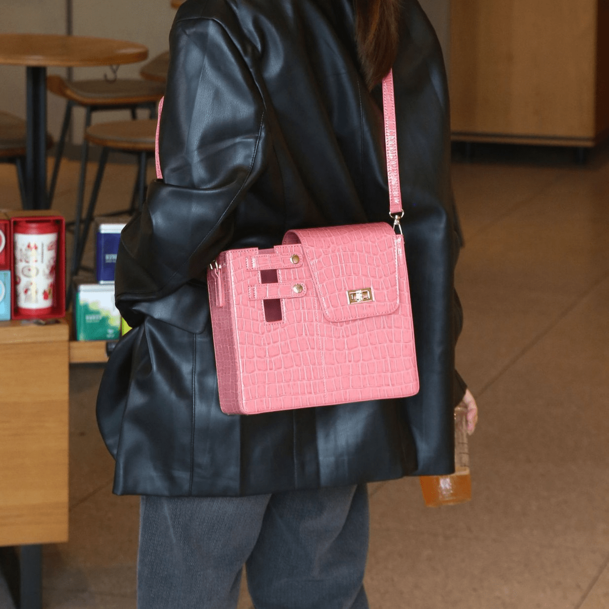 Stone Pattern Crossbody Bag - BACKUPMYFILESNOW