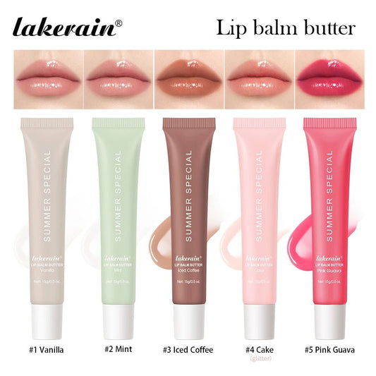 Summer Lip Balm Moisturizing Mirror Lip Gloss Lip Vanilla Mint Iced Coffee Cake Smell Lipstick Transparent Lip Oil Makeup - BACKUPMYFILESNOW.COM®