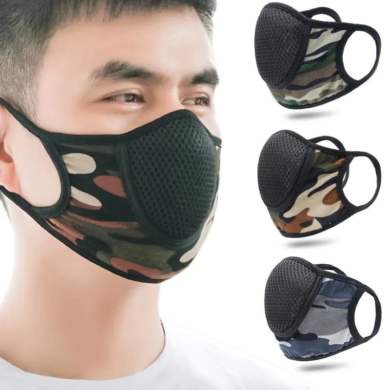Summer Men's Outdoor Sports Camouflage Face Mask - BACKUPMYFILESNOW