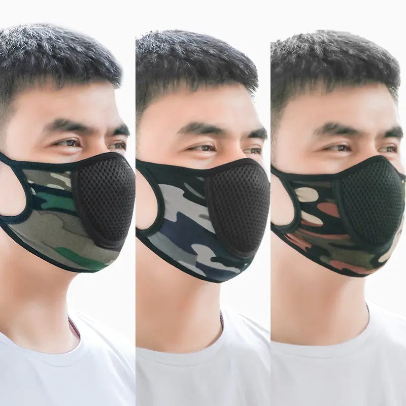 Summer Men's Outdoor Sports Camouflage Face Mask - BACKUPMYFILESNOW
