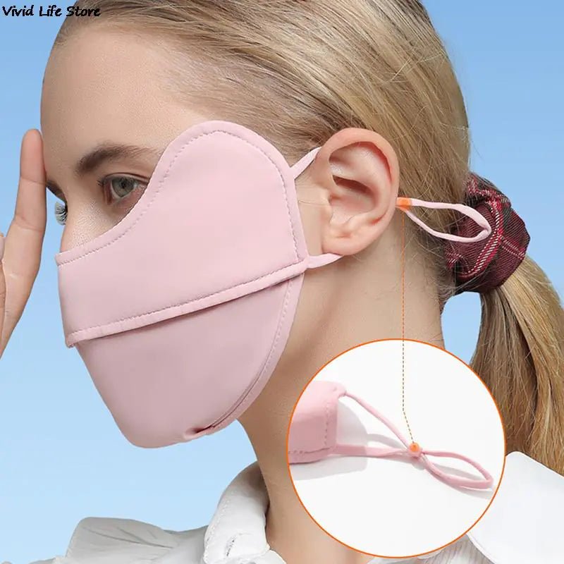 Summer UV Protection Quick - Dry Face Mask with Ear Loops - BACKUPMYFILESNOW