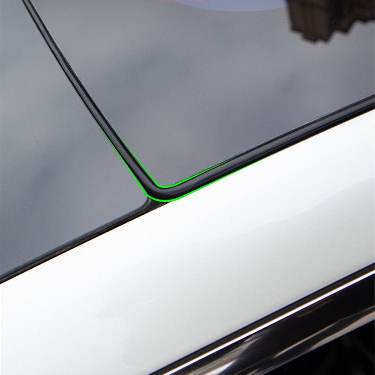Tesla Model 3 sunroof rubber seal wind noise reduction kit, protective cover for improved sound insulation and easy snap-in installation.