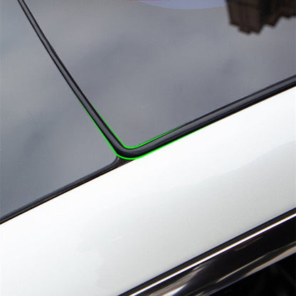 Tesla Model 3 sunroof rubber seal wind noise reduction kit, protective cover for improved sound insulation and easy snap-in installation.