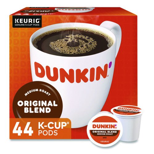 Dunkin Donuts Original Blend K-Cup Pods for coffee makers, 0.37 oz, 44-count box from Supplying Depot