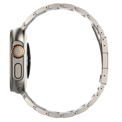 Robust Titanium Band T01, sleek silver titanium ring with smooth finish, designed for durability and modern style.