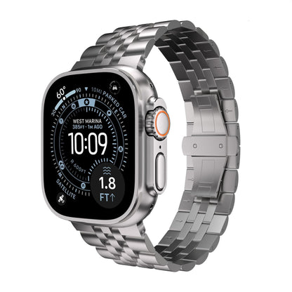 Robust Titanium Band T05, sleek and polished titanium ring with a smooth finish, designed for durability and style.