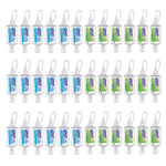 PURELL Advanced Hand Sanitizer Variety Pack Naturals and Refreshing Gel 1 fl oz Travel Size Flip Cap Bottle with JELLY WRAP Carrier (Pack of 36) - 3900-36-CMRFRAG