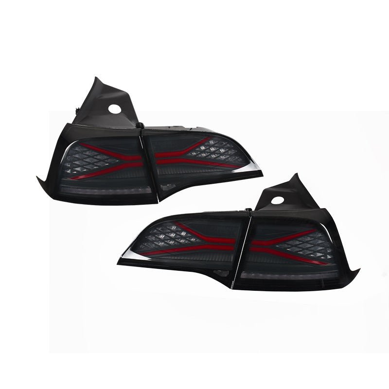 Tesla Model 3 and Y tail light assembly by TESERY, featuring LED design for 2021-2023 Model 3 and Y vehicles.