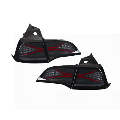 Tesla Model 3 and Y tail light assembly by TESERY, featuring LED design for 2021-2023 Model 3 and Y vehicles.