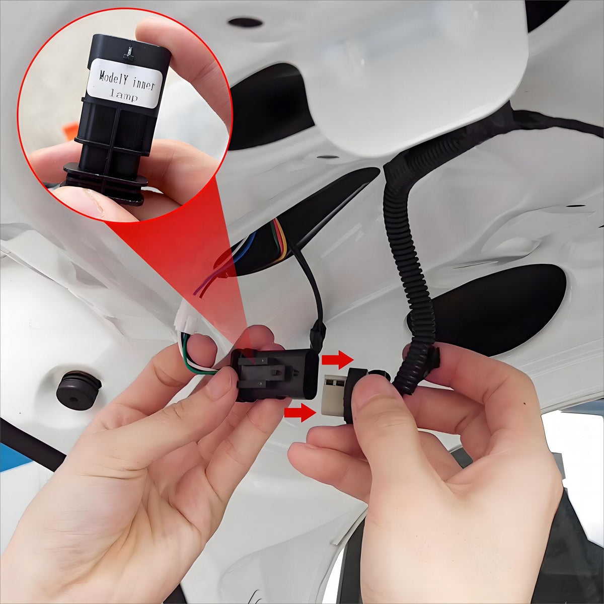 Tesla Model 3/Y TESERY X-treme tail light assembly showing red and clear lens sections for vehicle rear lighting.