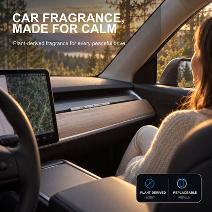 Tesery Car Fragrance Stick for Tesla Model 3 and Y, aromatherapy diffuser in a sleek design for vehicle interior.