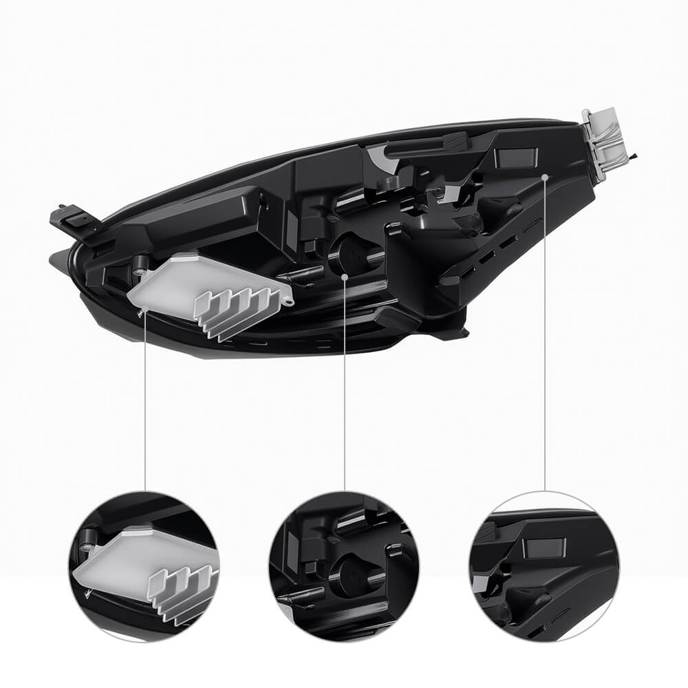 Full LED headlight assembly for Tesla Model 3 2017-2020 and Model Y 2020-2021, car light accessories from Tesery.