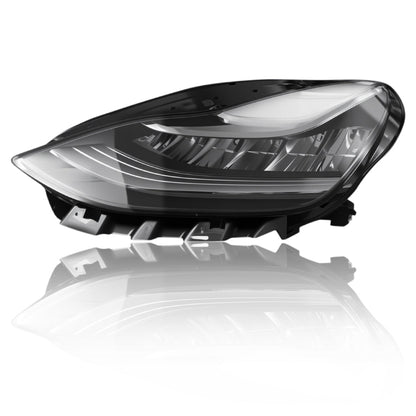 Full LED headlight assembly for Tesla Model 3 2017-2020 and Model Y 2020-2021, showing the bright, modern headlight design.
