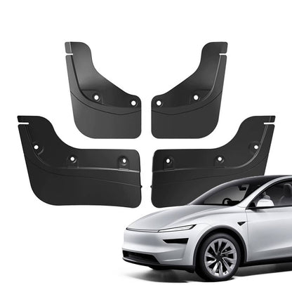 TESERY Hidden Mud Flaps for Tesla Model Y Juniper, invisible mud guard, black protection for wheel arches, durable car accessory