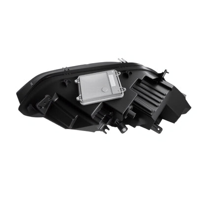 Tesery official LED headlight replacement for Tesla Model X (2016-2023), showing the bright LED light and headlight assembly.
