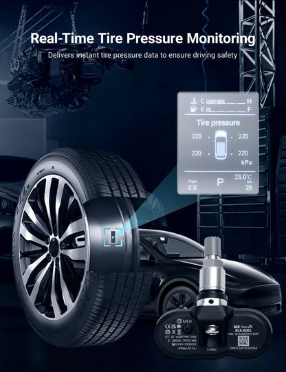 Tesla Model 3/Y/S/X OEM BLE Bluetooth Tire Pressure Monitoring Sensor TPMS by Tesery for accurate tire pressure monitoring.