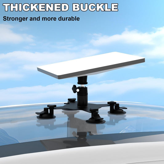 Starlink Mini car roof suction cup mount by Tesery Official Store, designed to securely hold the Starlink satellite device.