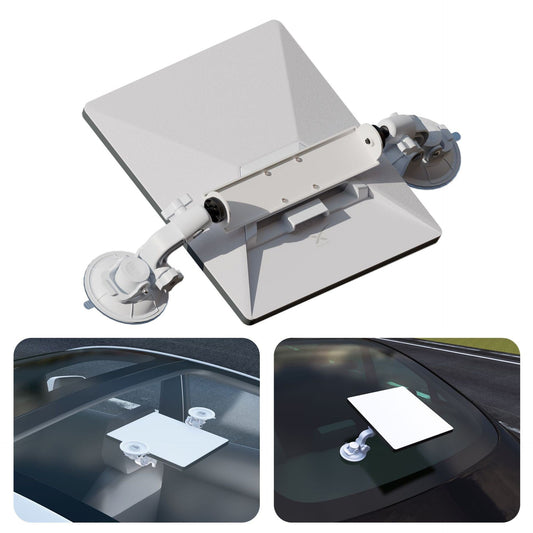 Starlink Mini roof and window suction cup mount bracket by Tesery for secure vehicle installation.