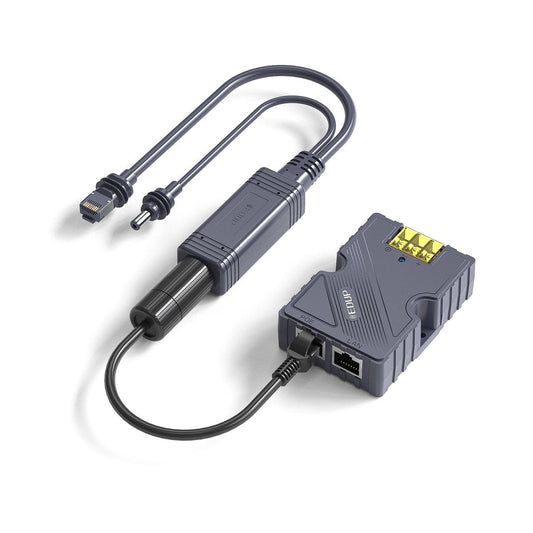 Starlink Mini 12V Power Kit with 150W PoE injector and splitter, designed for reliable power supply from Tesery Official Store