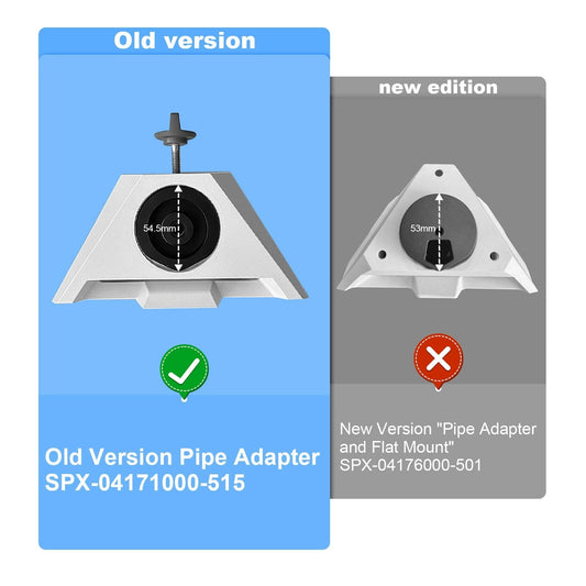 White Tesery Starlink Mini fixed base mount for secure outdoor installation of Starlink satellite dish.