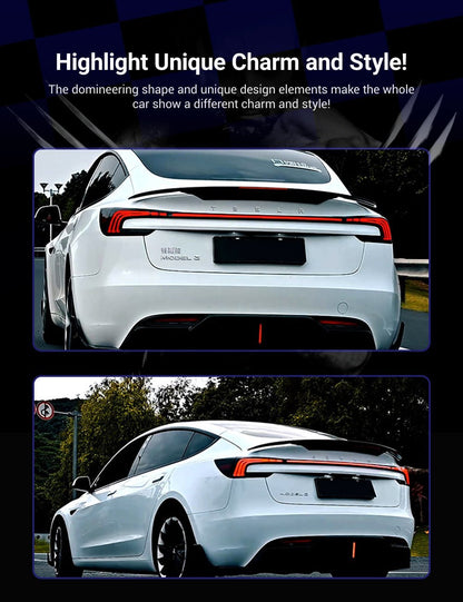 TESERY Starlink Full-Width Strip Taillight for Model 3 Highland - BACKUPMYFILESNOW.COM®