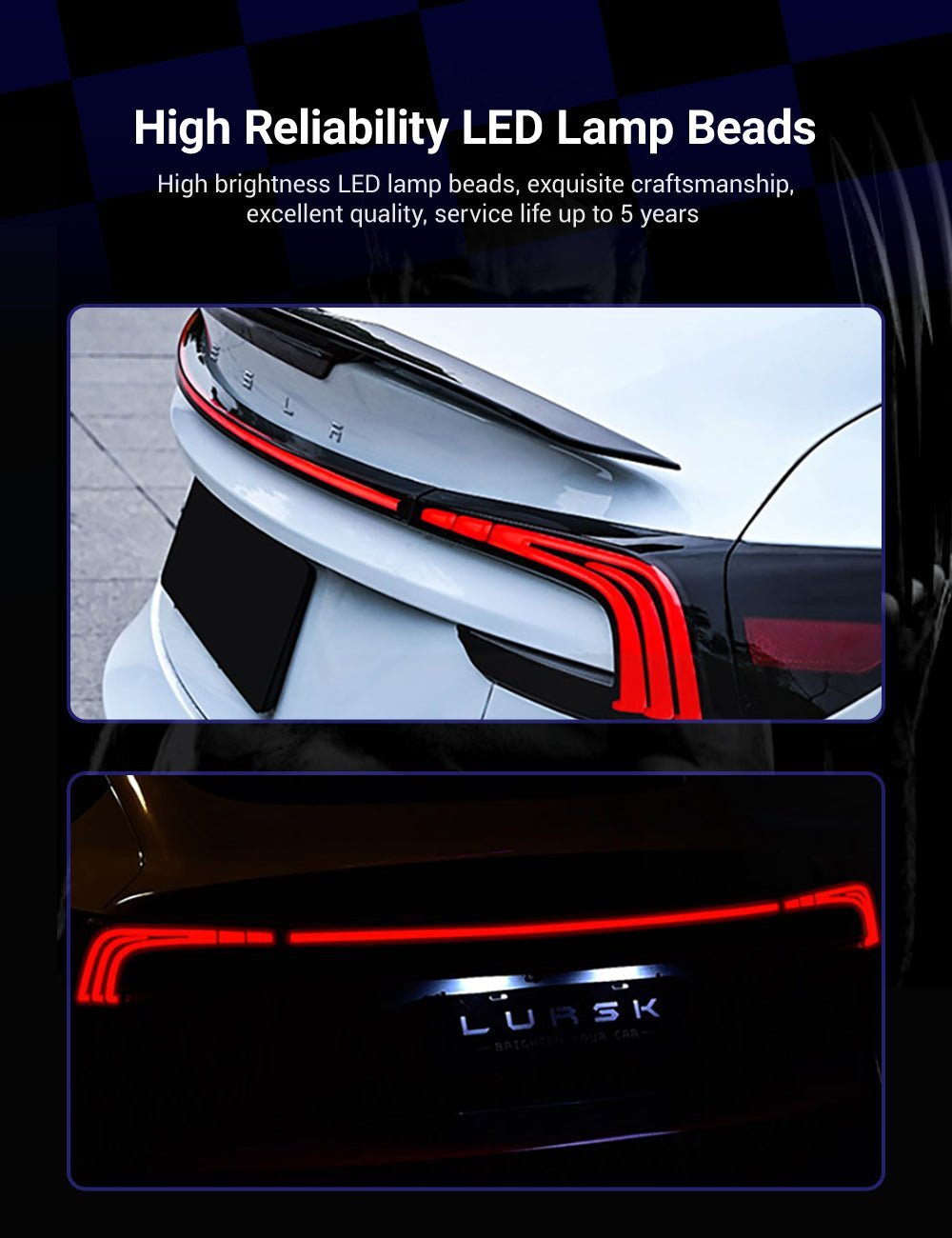 TESERY Starlink Full-Width Strip Taillight for Model 3 Highland - BACKUPMYFILESNOW.COM®