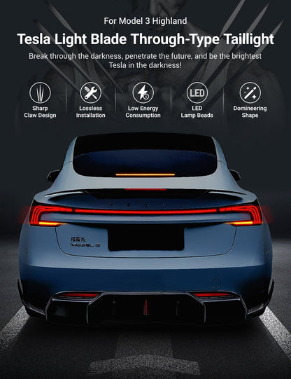 TESERY Starlink Full-Width Strip Taillight for Model 3 Highland - BACKUPMYFILESNOW.COM®