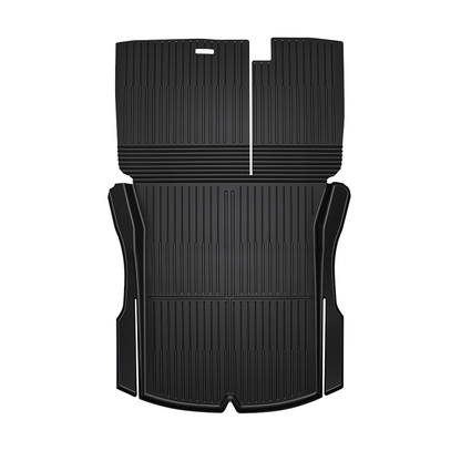 Tesla Model 3 Highland trunk mat with backrest mat by TESERY, durable interior protection for vehicle cargo area.