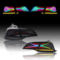 Tesery X-treme tail light for Tesla Model 3 and Model Y, showing a sleek LED design on the rear of the vehicle.