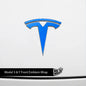 Tesla Model Y 3M Gloss Fire Blue front and rear Tesla emblem decals, automotive stickers for Tesla vehicles