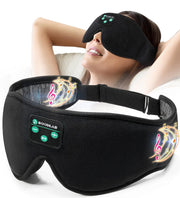 Bluetooth Sleep Mask Boodlab Sleep Mask with Bluetooth Headphones Sleeping Headphones for Side Sleepers Travel Yoga Cool Tech Gadgets Unique Gift for Valentines Mothers Day Birthday Christmas