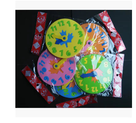 EVA Clock Puzzle Blocks for Time Learning (Gift Set)