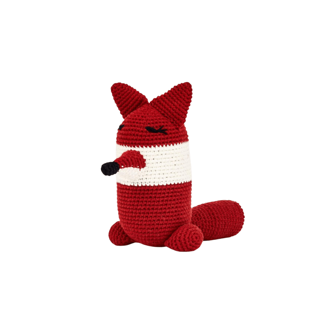 Handmade Thalaboo The Fox stuffed animal by Bebemoss, crafted from organic cotton with detailed features and soft texture.