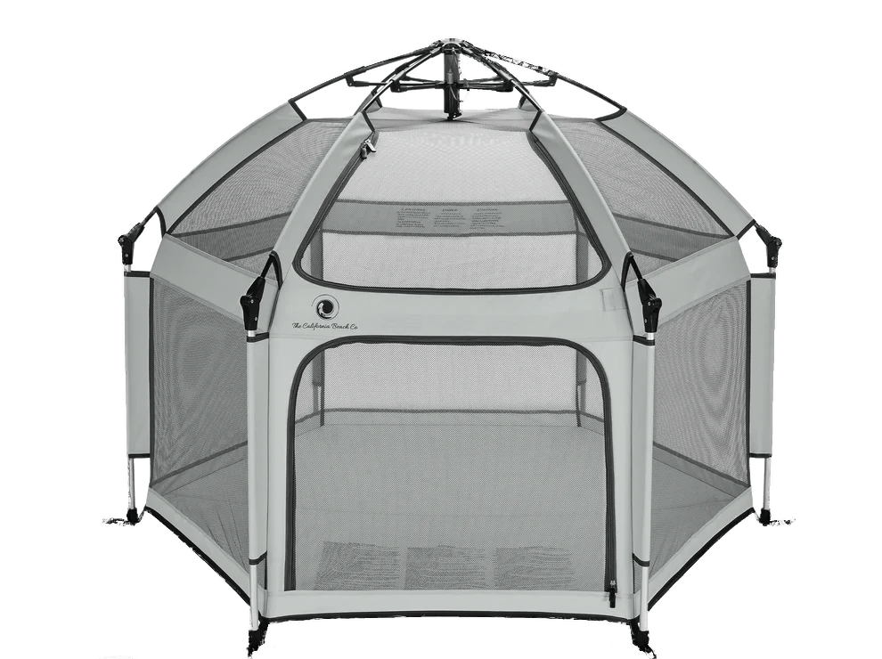 Pop 'N Go Playpen in cosmic gray by The California Beach Company LLC, collapsible playpen for babies and toddlers.