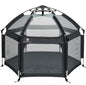 Pop 'N Go Playpen in cosmic gray by The California Beach Company LLC, showing a portable, foldable playpen for babies and toddlers.