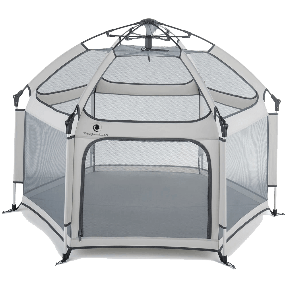 Pop 'N Go Playpen in cosmic gray by The California Beach Company LLC, portable foldable playpen for babies and toddlers.