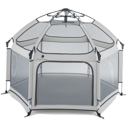 Pop 'N Go Playpen in cosmic gray by The California Beach Company LLC, portable foldable playpen for babies and toddlers.