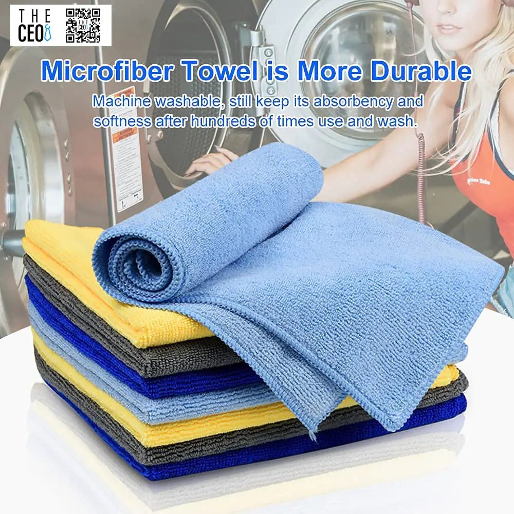 THE CEO Multipurpose Microfiber Cleaning Cloth - 8 Pack - BACKUPMYFILESNOW