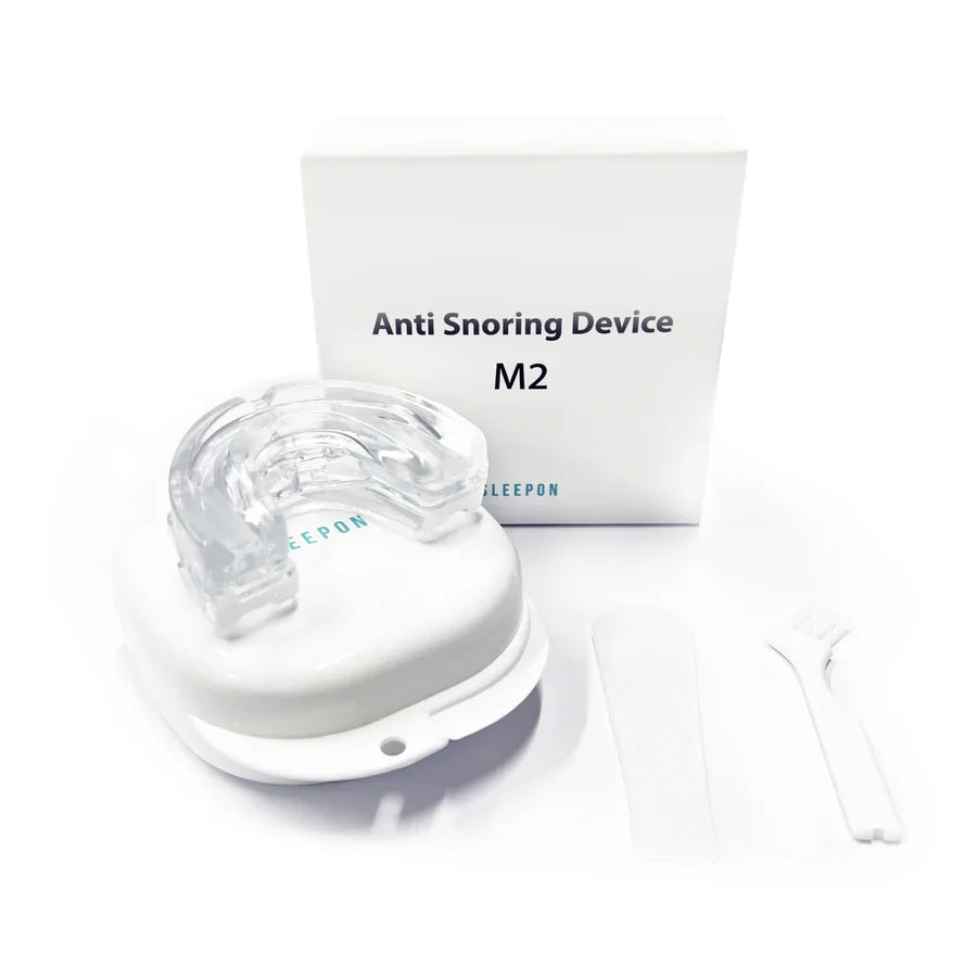 Sleepon Anti-Snoring Device by The Digital Health Store, a compact mouthpiece designed to reduce snoring and improve sleep quality.