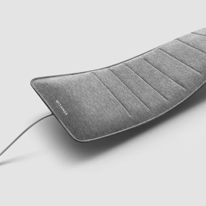 Withings Sleep Tracking Mat sleep monitor from The Digital Health Store showing the mat and sensor for sleep analysis with Bluetooth and Wi-Fi.
