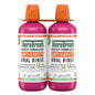 TheraBreath Anticavity Oral Rinse bottles in Sparkle Mint flavor, 33.8 fl oz each, shown in a 2-pack for fresh breath and cavity protection.