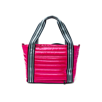 Think Royln Ace of the Court pickleball bag in black patent finish, stylish bag designed for pickleball gear storage.