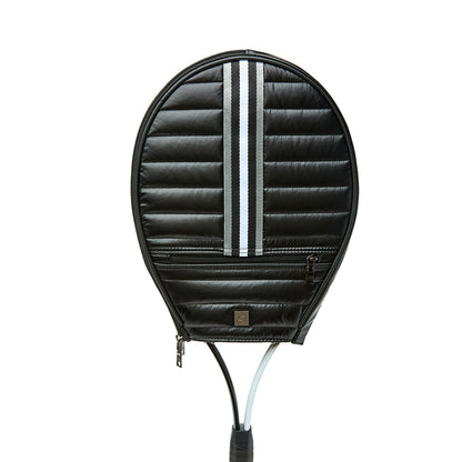 Black patent Love Royln tennis bag by Think Royln with sleek design and multiple compartments for tennis gear.