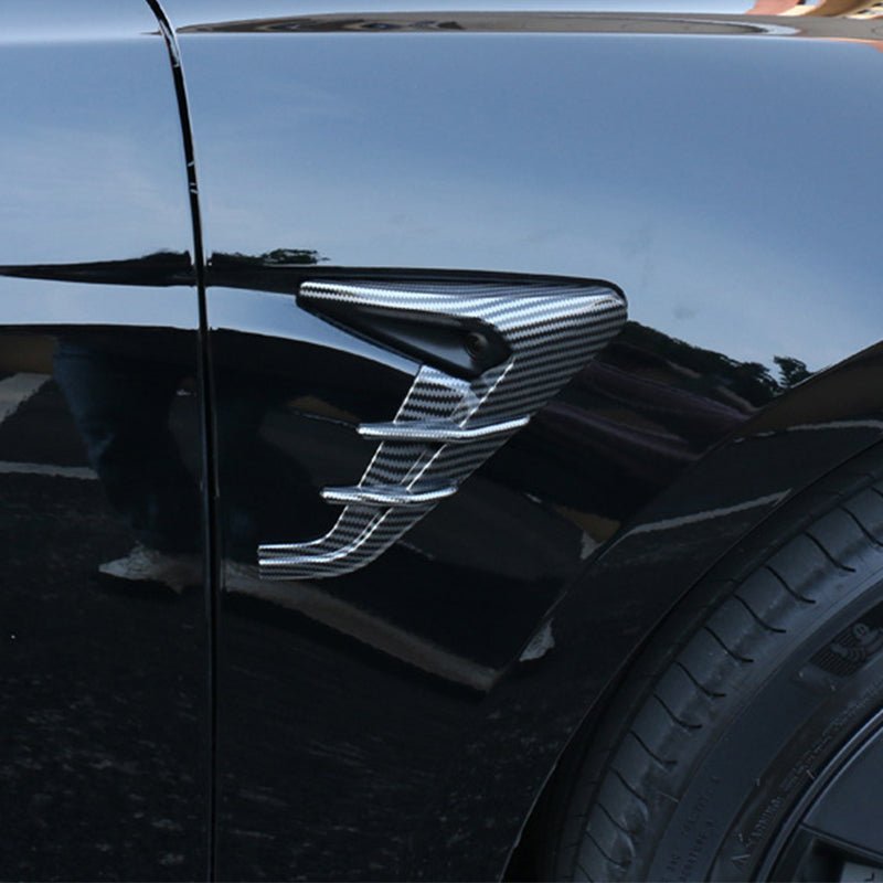 Tesla Model 3 Highland Thunder Side Camera Cover exterior trim, designed for Version 4.0 camera, by Tesery.