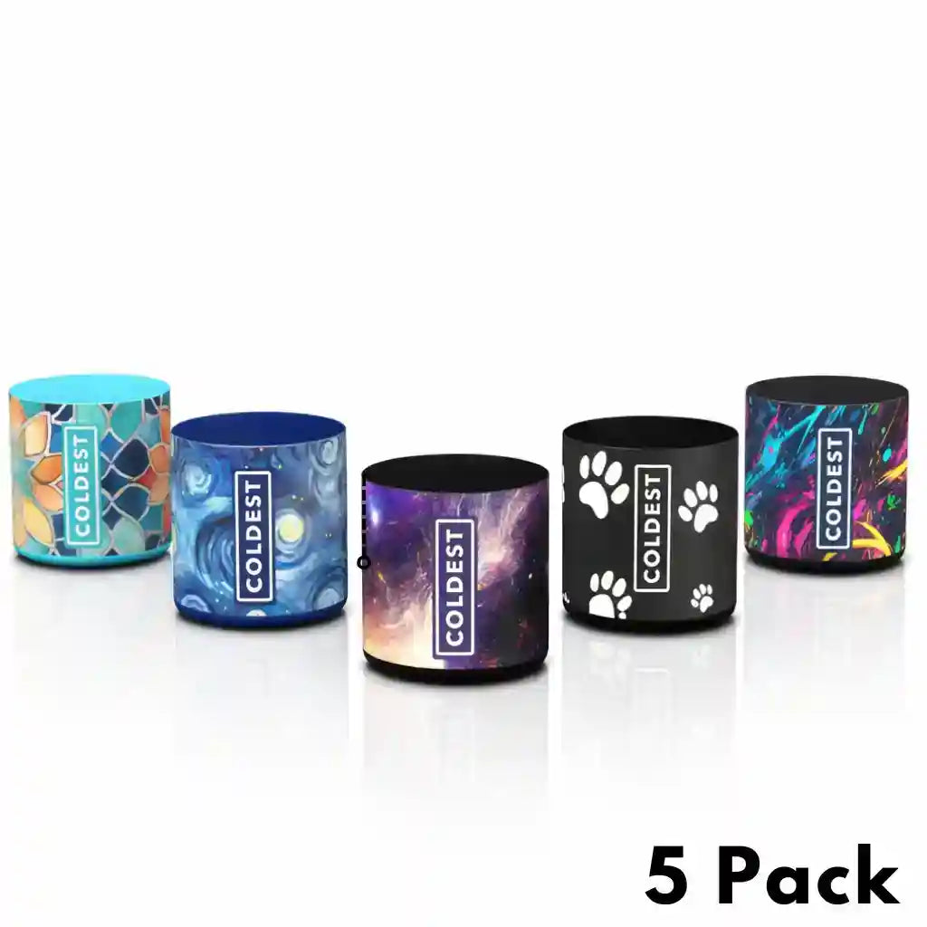Set of five Coldest Boots accessories, featuring insulated cold weather footwear solutions from Coldest brand.
