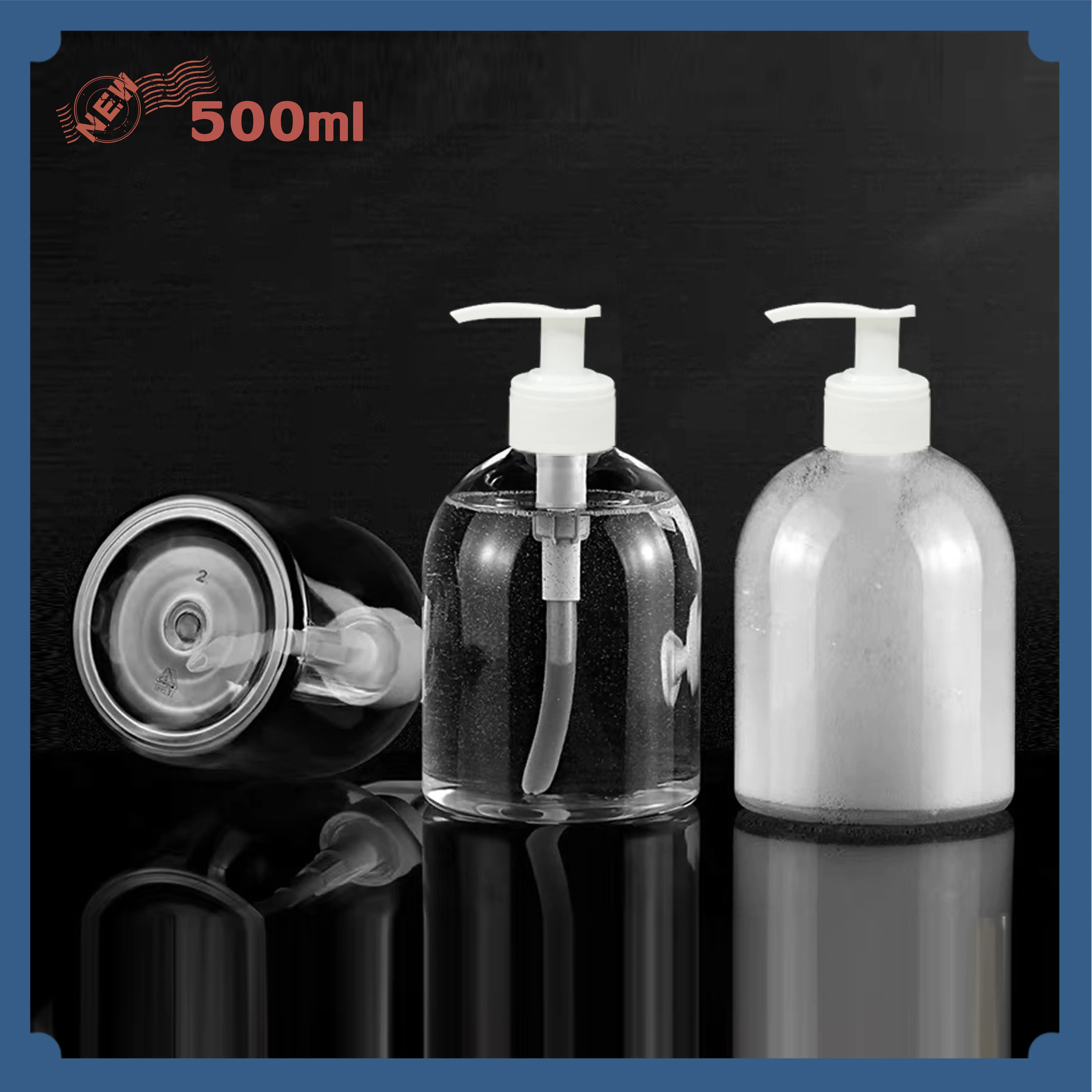 500ml Pump Bottle for Hand Sanitizer and Alcohol