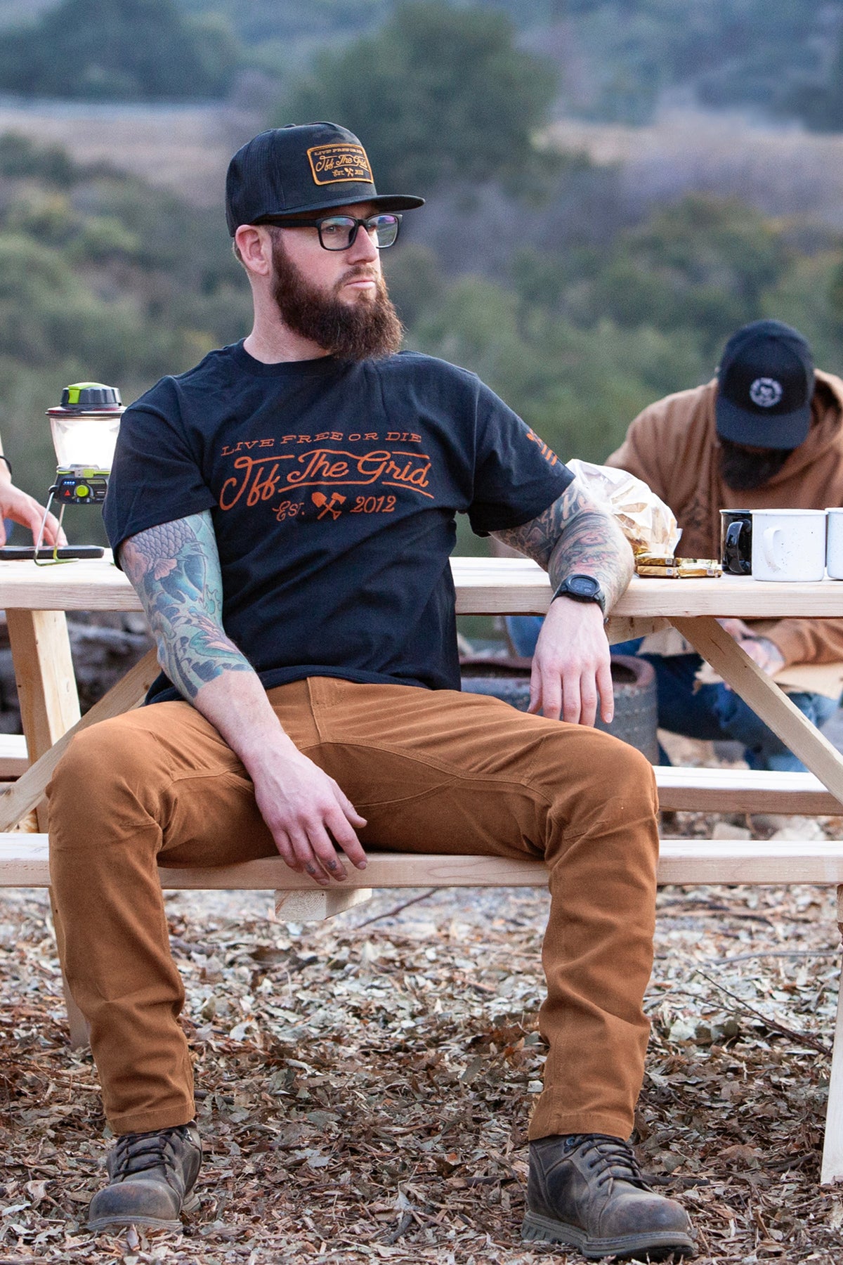 Off The Grid Surplus Trailblazer Taper Fit Pants in tobacco color, stylish tapered pants with modern fit and durable fabric.
