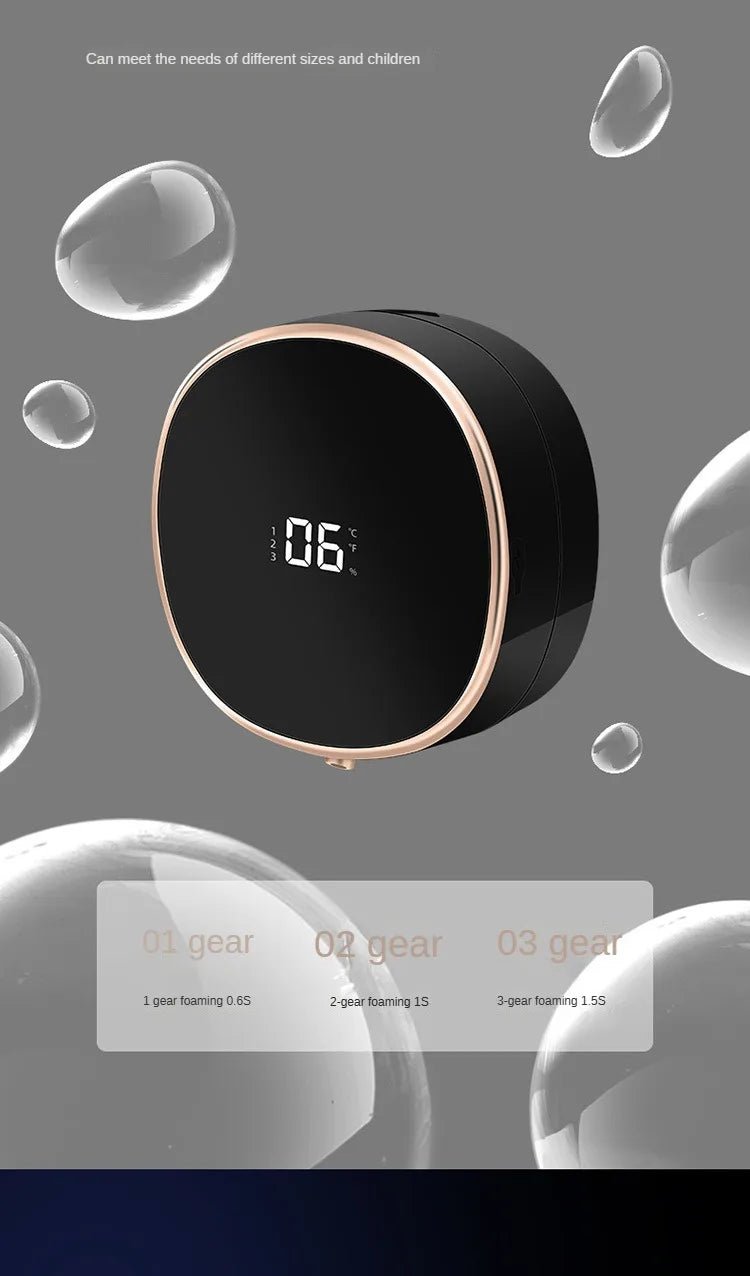 Touchless Automatic Induction Hand Washer Sensor Foam Infrared Sensor Liquid Soap Dispenser With Temperature Digital Display - BACKUPMYFILESNOW