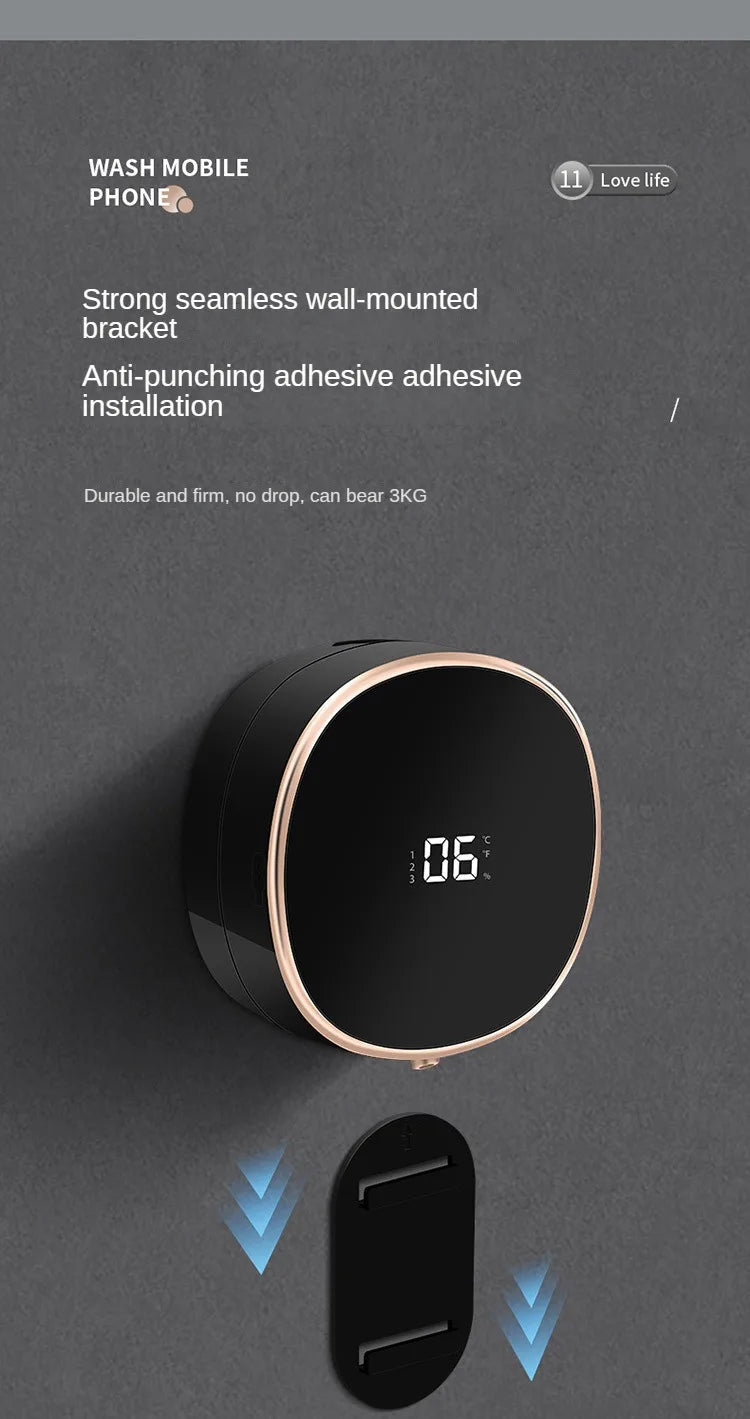 Touchless Automatic Induction Hand Washer Sensor Foam Infrared Sensor Liquid Soap Dispenser With Temperature Digital Display - BACKUPMYFILESNOW